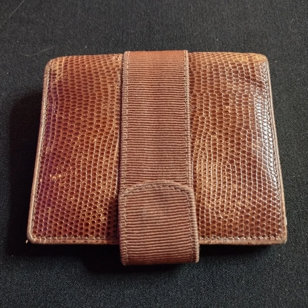 Salvatore Ferragamo Brown Leather Bi-fold Wallet